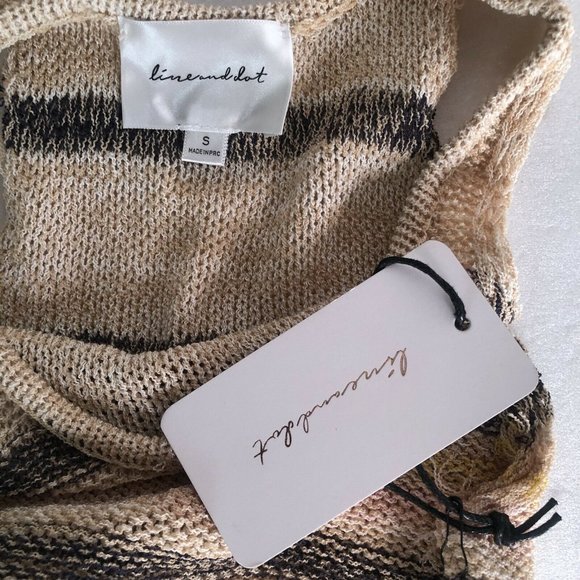 Line & Dot Summer Nights Sweater Tank Top Multi L - Picture 5 of 6
